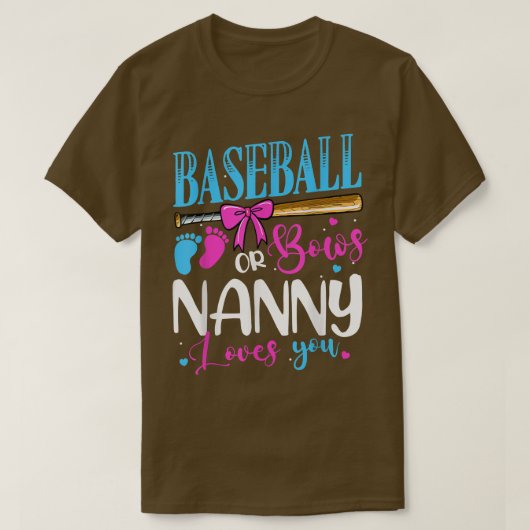 Baseball oder Bows Kindermädchen Lieben, die Sie r T-Shirt (Design vorne)