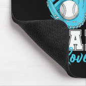 Baseball oder Bows Kindermädchen Lieben Sie Geschl Mousepad (Ecke)