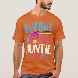 Baseball oder Bows Tante Lieben Sie rosa oder blau T-Shirt