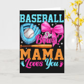 Baseball Oder Schleifen - Deine Mama Liebt Dich Ge Karte (Gelbe Blume)