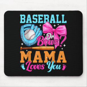 Baseball Oder Schleifen Deine Mama Liebt Dich Gesc Mousepad