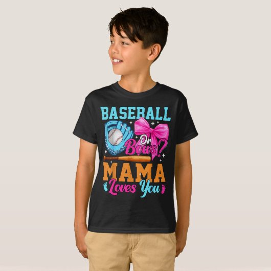 Baseball Oder Schleifen Deine Mama Liebt Dich Gesc T-Shirt (Vorne ganz)