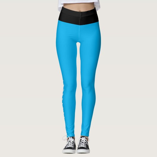 Baseball- oder Softball-blaue Ameisen Leggings (Vorderseite)