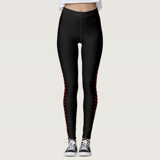 Baseball- oder Softball-Nahkampfschwärme Leggings (Vorderseite)