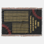 Baseball-oder Softball-Trainer-Geschenk-Ideen, Decke (Vorderseite)