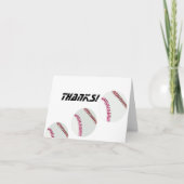Baseball oder Softbälle Dankeskarte (Vorderseite)