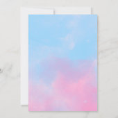 Baseball oder Tutus Gender Reveal Einladung (Rückseite)