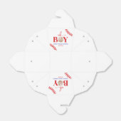 Baseball Oh Boy Brown White Baby Dusche Geschenkschachtel (Ungefaltet)