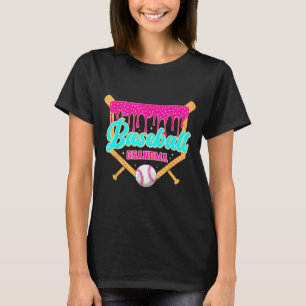 Baseball-Oma Eiscreme-Tropf Softball-Spielerin T-Shirt