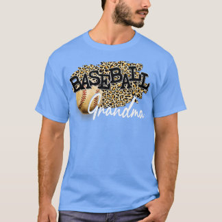 Baseball Oma Leopard Mütter Day T-Shirt