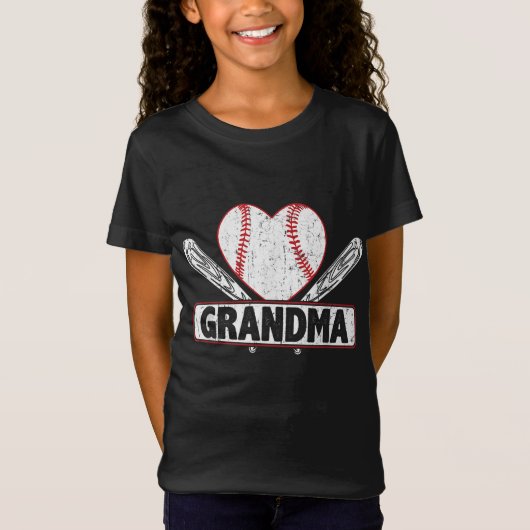 Baseball Oma Matching Family Softball Baseball T-Shirt (Vorderseite)