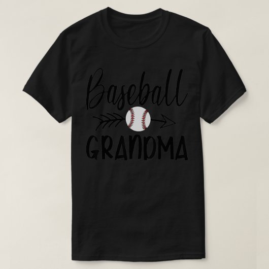 Baseball Oma Niedlich Arrow Vatermütter Weihnachte T-Shirt (Design vorne)