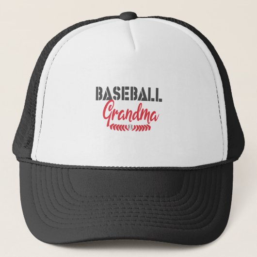 Baseball Oma Retro-Geschenk Truckerkappe (Vorderseite)
