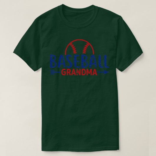 Baseball-Oma T-Shirt (Design vorne)