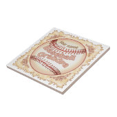 Baseball Opa Fliese (Seite)