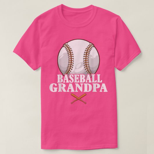 Baseball Opa Funny Baseball Großvater T-Shirt (Design vorne)