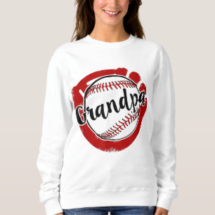 Baseball Opa für Baseball Softball-Mama Sweatshirt