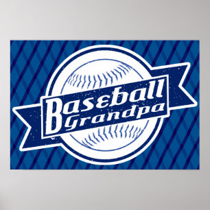 Baseball Opa Poster Print