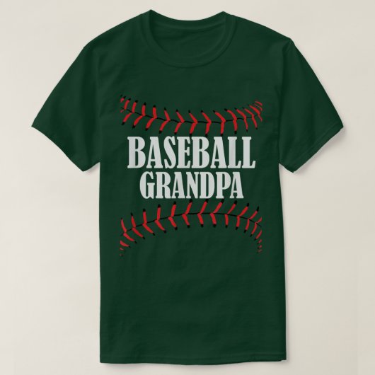 Baseball Opa T Baseball Großvater T-Shirt (Design vorne)