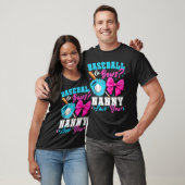 Baseball Or Bows Nanny Loves You Gender Reveal Fam T-Shirt (Unisex)