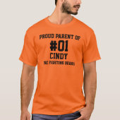 Baseball Orange Black Team T-Shirt (Vorderseite)