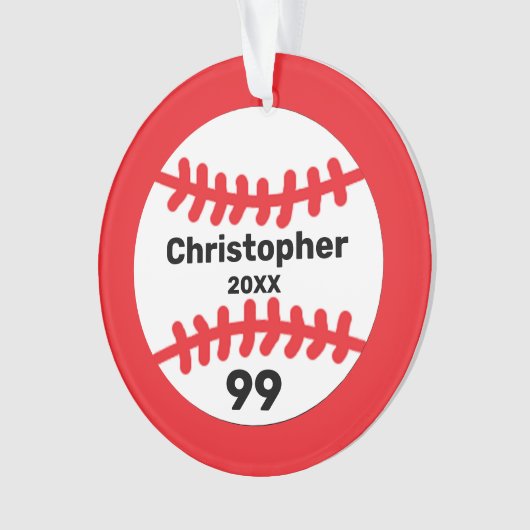 Baseball Ornament (Vorderseite)