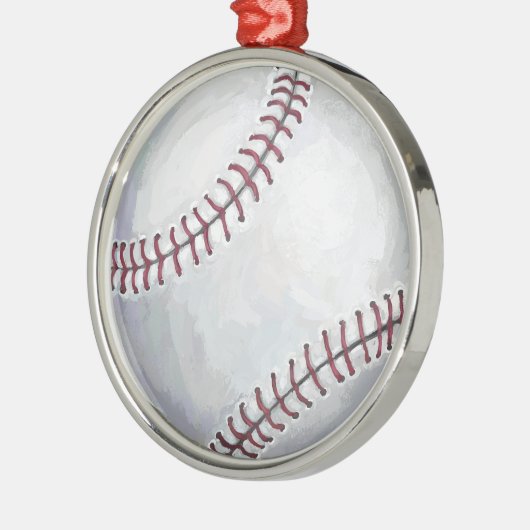 Baseball Ornament Aus Metall (Links)