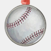 Baseball Ornament Aus Metall (Vorne)