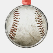 Baseball Ornament Aus Metall (Vorne)