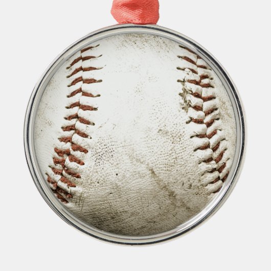 Baseball Ornament Aus Metall (Vorne)