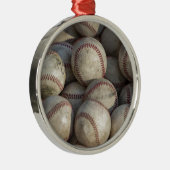 Baseball Ornament Aus Metall (Rechts)
