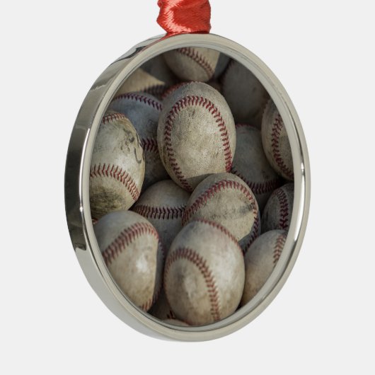 Baseball Ornament Aus Metall (Rechts)