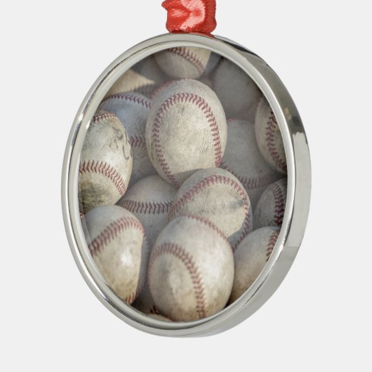 Baseball Ornament Aus Metall (Links)