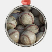 Baseball Ornament Aus Metall (Vorne)