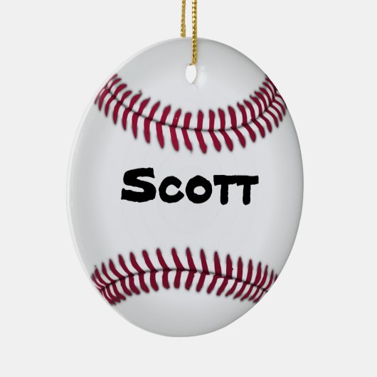 Baseball-Ornament Keramikornament (Rechts)