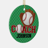 Baseball-Ornament - SRF Keramik Ornament (Rechts)