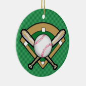 Baseball-Ornament - SRF Keramik Ornament (Rechts)