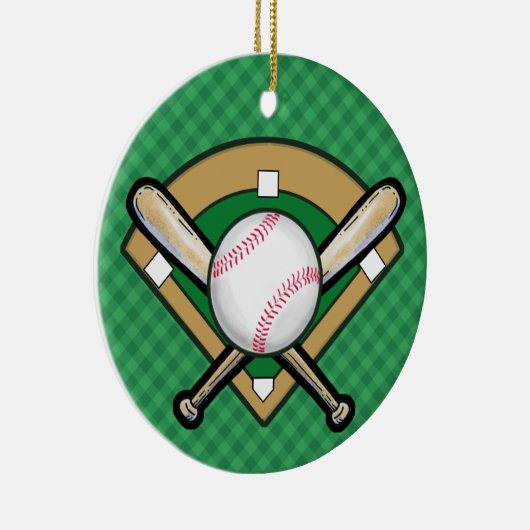 Baseball-Ornament - SRF Keramik Ornament (Rechts)