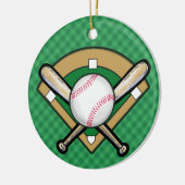 Baseball-Ornament - SRF Keramik Ornament (Links)