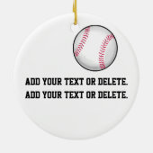 Baseball-Ornament - SRF Keramikornament (Hinten)