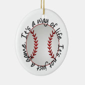 Baseball-Ornament - SRF Keramikornament (Rechts)
