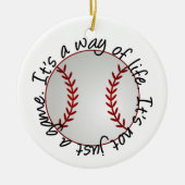 Baseball-Ornament - SRF Keramikornament (Vorne)