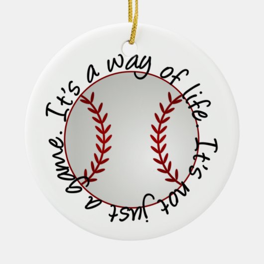Baseball-Ornament - SRF Keramikornament (Vorne)