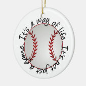 Baseball-Ornament - SRF Keramikornament (Links)