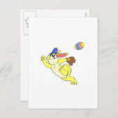 Baseball-Oster Feiertagspostkarte (Vorne/Hinten)