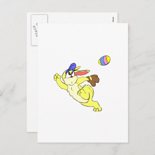 Baseball-Oster Feiertagspostkarte (Vorne/Hinten)