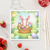 Baseball-Oster-Thema Serviette (Beispiel)