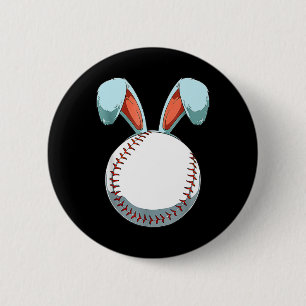 Baseball Ostern Sonnige Ohren Ostereier Jäger Bas Button