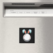 Baseball Ostern Sonnige Ohren Ostereier Jäger Bas Magnet (In Situ (Geschirrspüler))