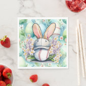 Baseball-Ostern-Thema Serviette (Beispiel)